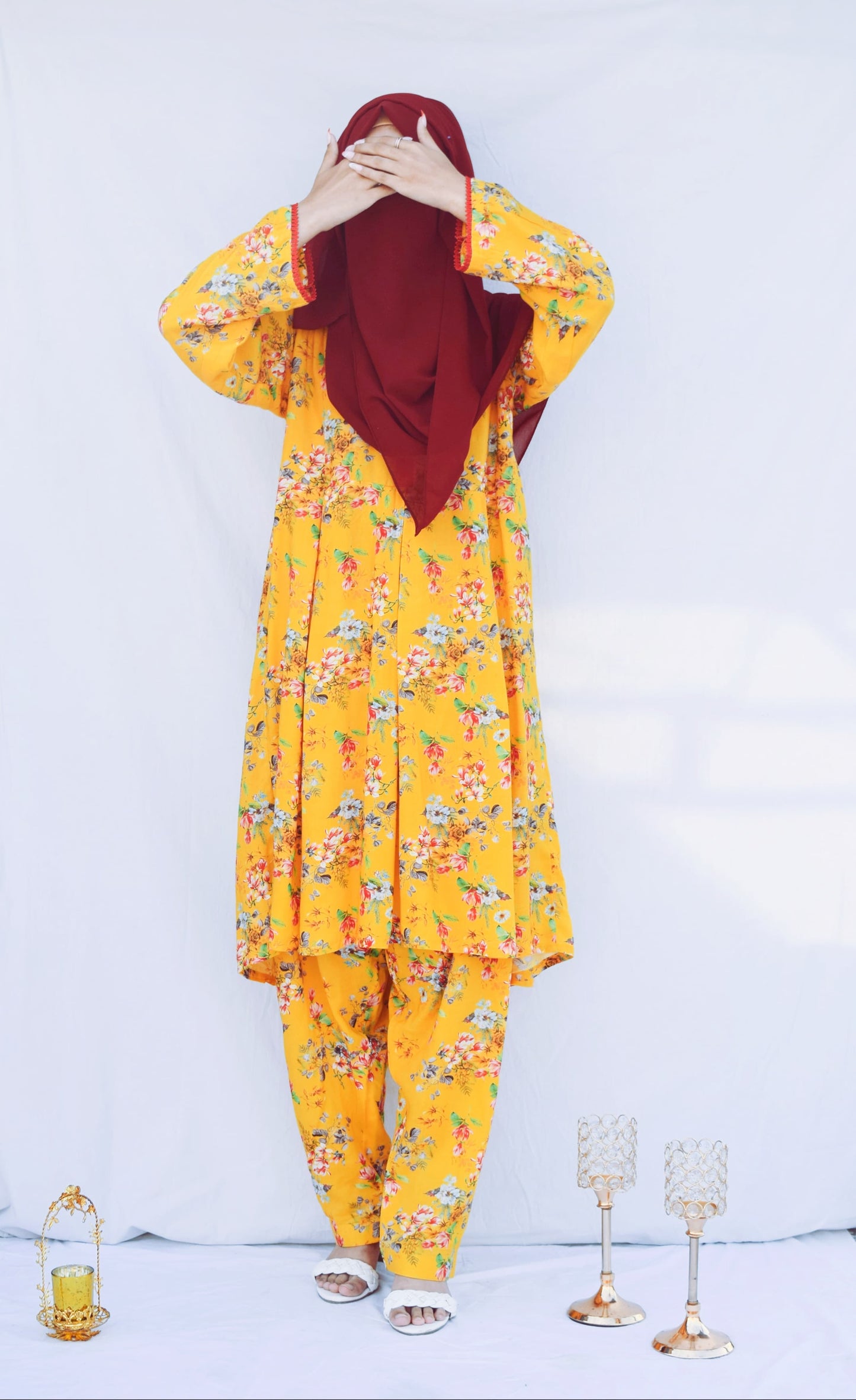 Yellow | Printed Linen 2 PCs (Stitched) | Winter' 24