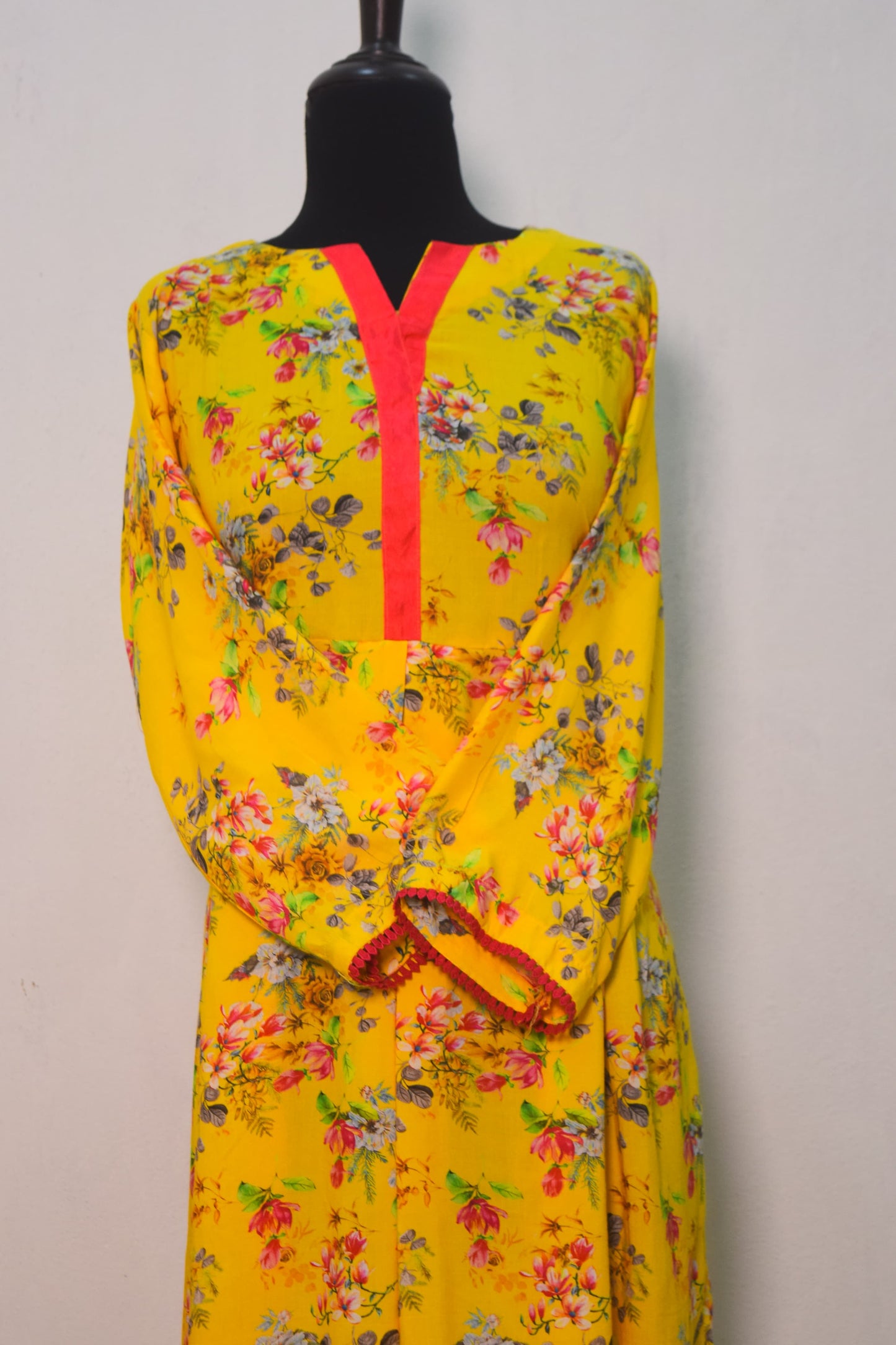 Yellow | Printed Linen 2 PCs (Stitched) | Winter' 24