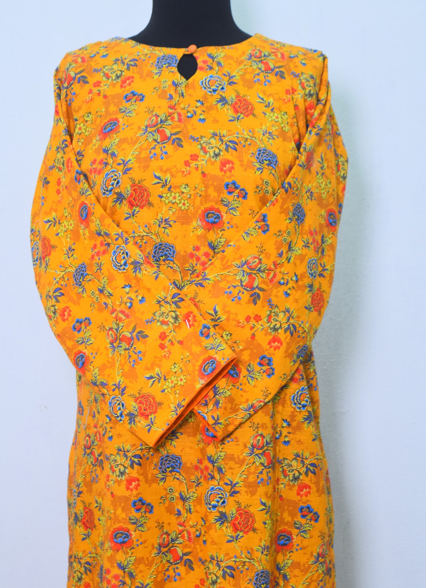 Orange | Printed Khaddar 2 PCs (Stitched) | Winter' 24